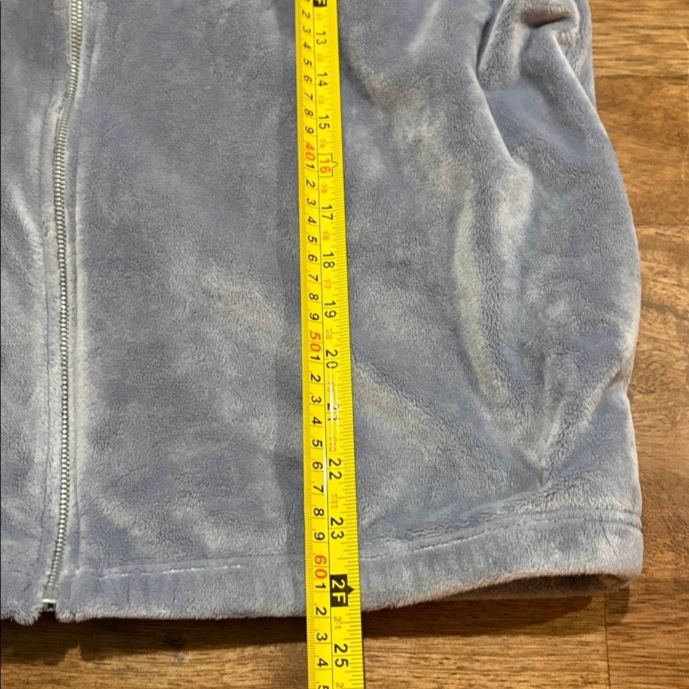 Athleta Recover Cozy Karma Full Zip Jacket Large Gray Blue - Picture 6 of 12